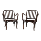 1950s Pair of Josef Frank Bentwood Armchairs no. 752 by Thon