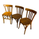 Set of 3 bistro chairs 1950/60