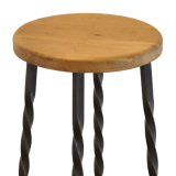 Set of 4 brutalist vintage stools 'Villingen'