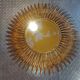 Miroir soleil en métal doré 62cm