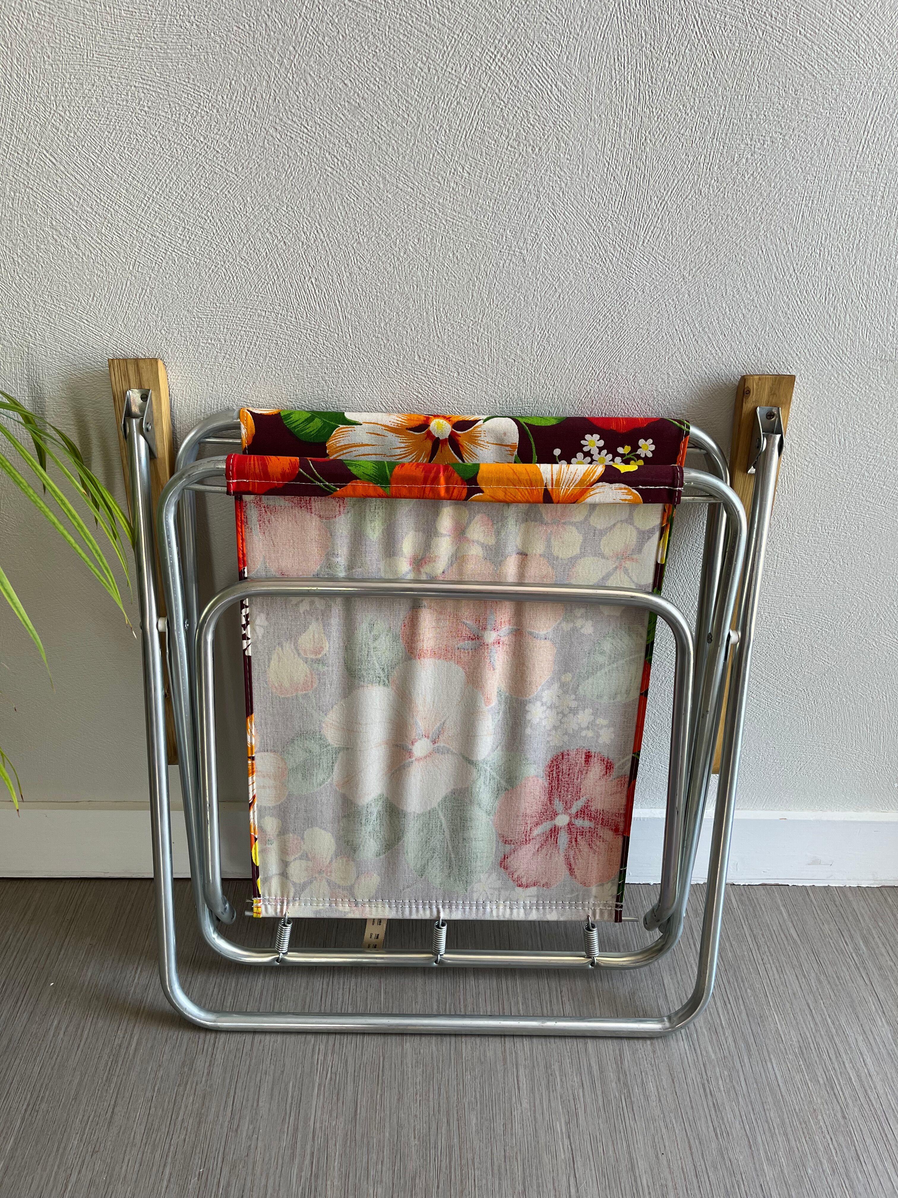 Vintage floral camping chair