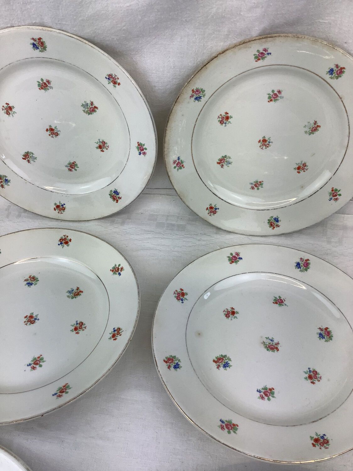 6 dessert plates made in france digoin