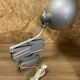 Beautiful accordion wall lamp 50,60', vintage lamp zigzag industrial design