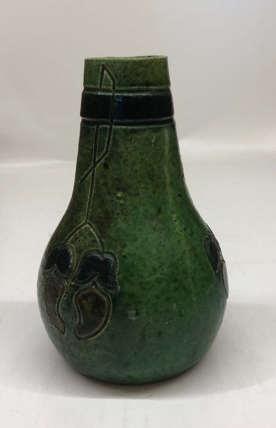 Flemish art deco stoneware soliflore vase