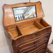 curved secretary in the guise of a Napoleon III period weekly desk