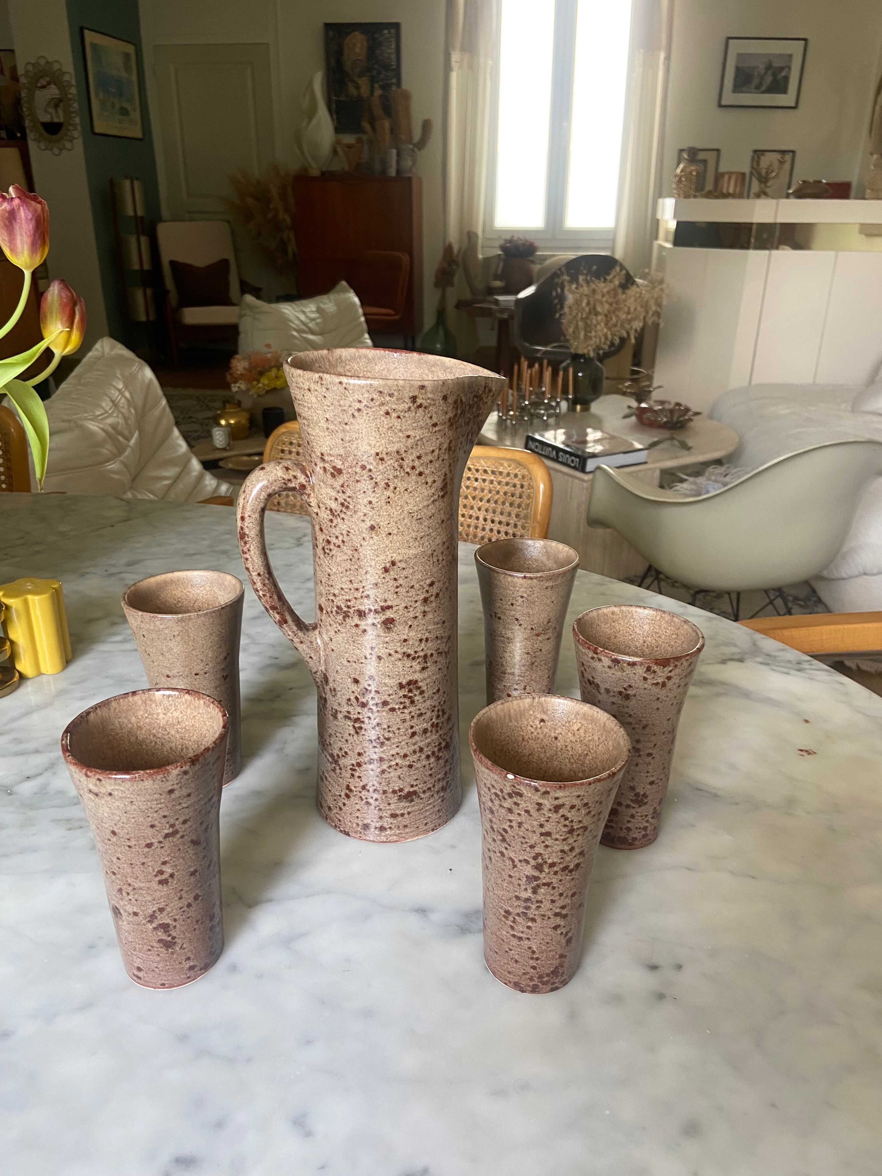 Gladys sandstone orangeade service from the 70s