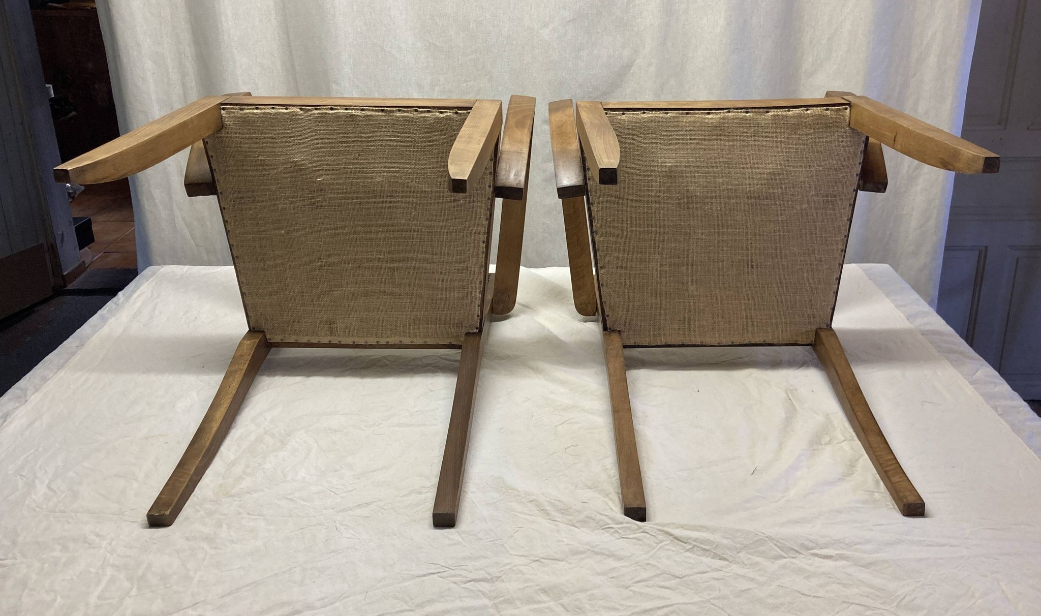 Bridge armchair pair