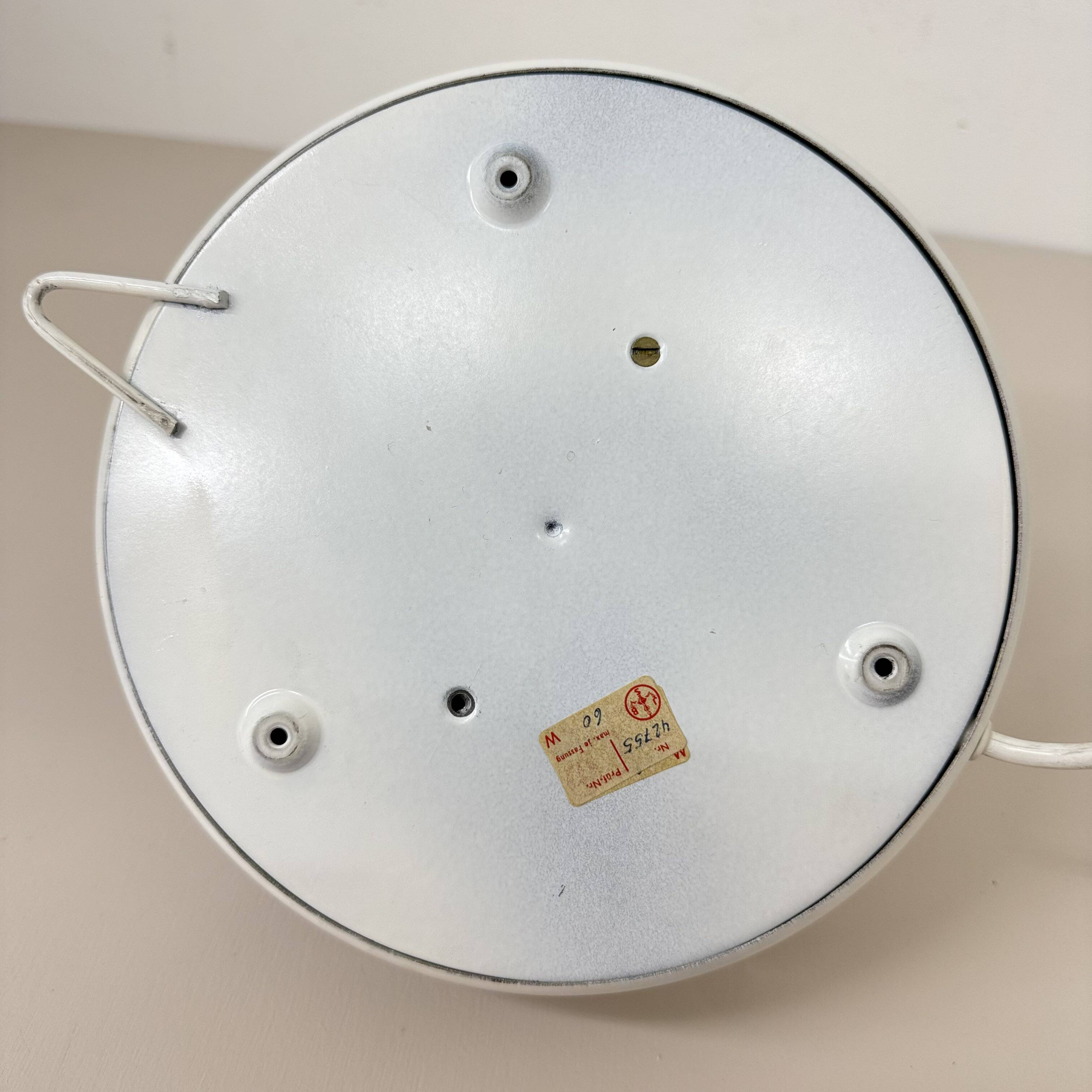 Vintage brown and white wall lamp sconce , 1970s