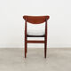 Set of three teak chairs, danish design, 1970s