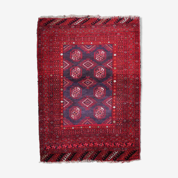 Afghan Ersari handmade carpet 78cm x 114cm 1950s