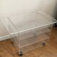 Table d appoint Plexiglas David lange années 70