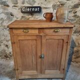Antique low beech sideboard – France – 1920s