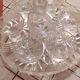 Service 1 carafe, 6 glasses and 1 tray in crystal.