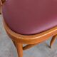 Set of 4 Bentwood Dining Chairs / Vintage Thonet Style, Red Faux Leather