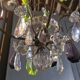 Small crystal boudoir chandelier - 1 light Bobeche signed Baccarat Epoque