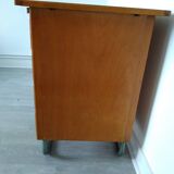 Bureau en bois et métal