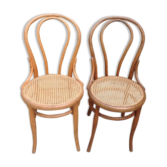Duo of bistro chairs