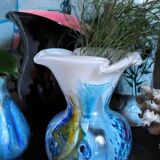 Vase glass paste of the glassmakers of Maure Vieil Mick and Bob Le Bleïs 80s