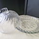 Cheese bell on its moulded pressed glass tray