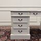 Classic English White Desk Set with Desk Chair