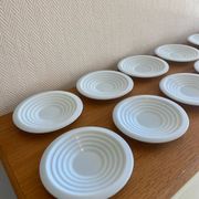 Art Deco coffee service in blue opaline