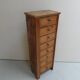 Antique pine filing cabinet with drawers