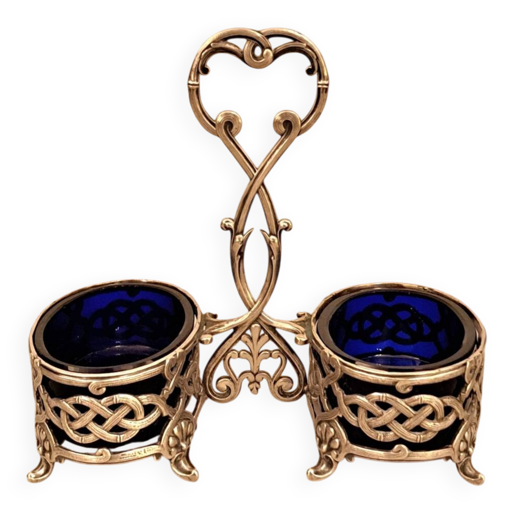 Saleron double Christofle en métal argenté