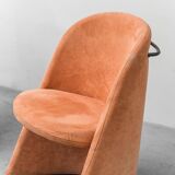 Pair of folding fabric armchairs from the 1970s, vintage modernism