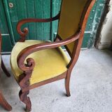 Pair of armchairs with mahogany restoration of the XlX th century