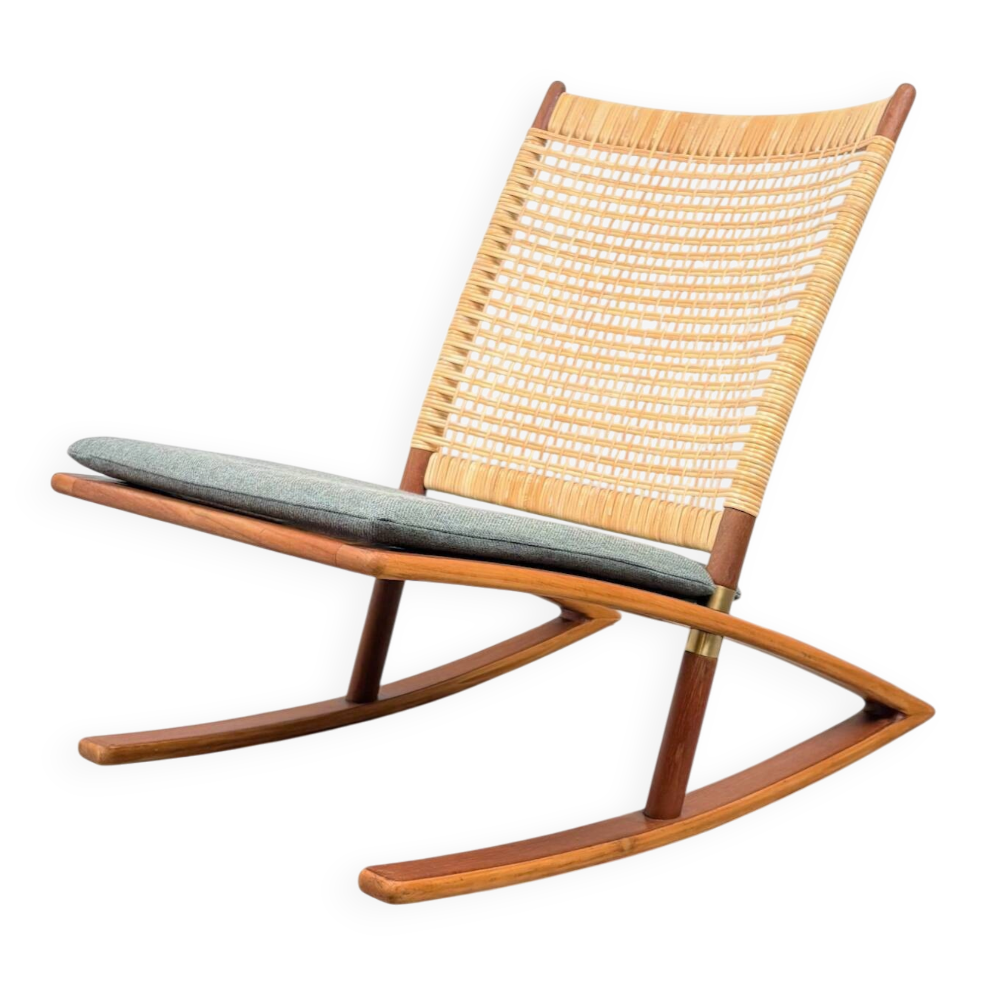 Rocking chair model 599 by Fredrik Kayser for Vatne Lenestolfabrikk