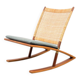 Fauteuil à bascule modèle 599 par Fredrik Kayser pour Vatne Lenestolfabrikk