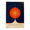 NASA print of the orange deep space atomic clock