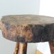 Brutalist tripod farm stool