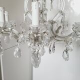 Antique crystal chandelier 8 lights 68 x 56