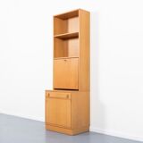 Swedish vintage bar cabinet in two parts in oak from the 1970s