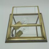 Square sconce with mirror background