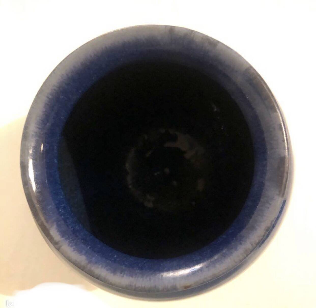 Blue ceramic vase