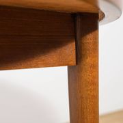 Mid-Century Round Teak Dining Table by Nils Jonsson for Hugo Troeds, Sweden