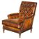 Chesterfield Club Armchair in Hand-Dyed Leather