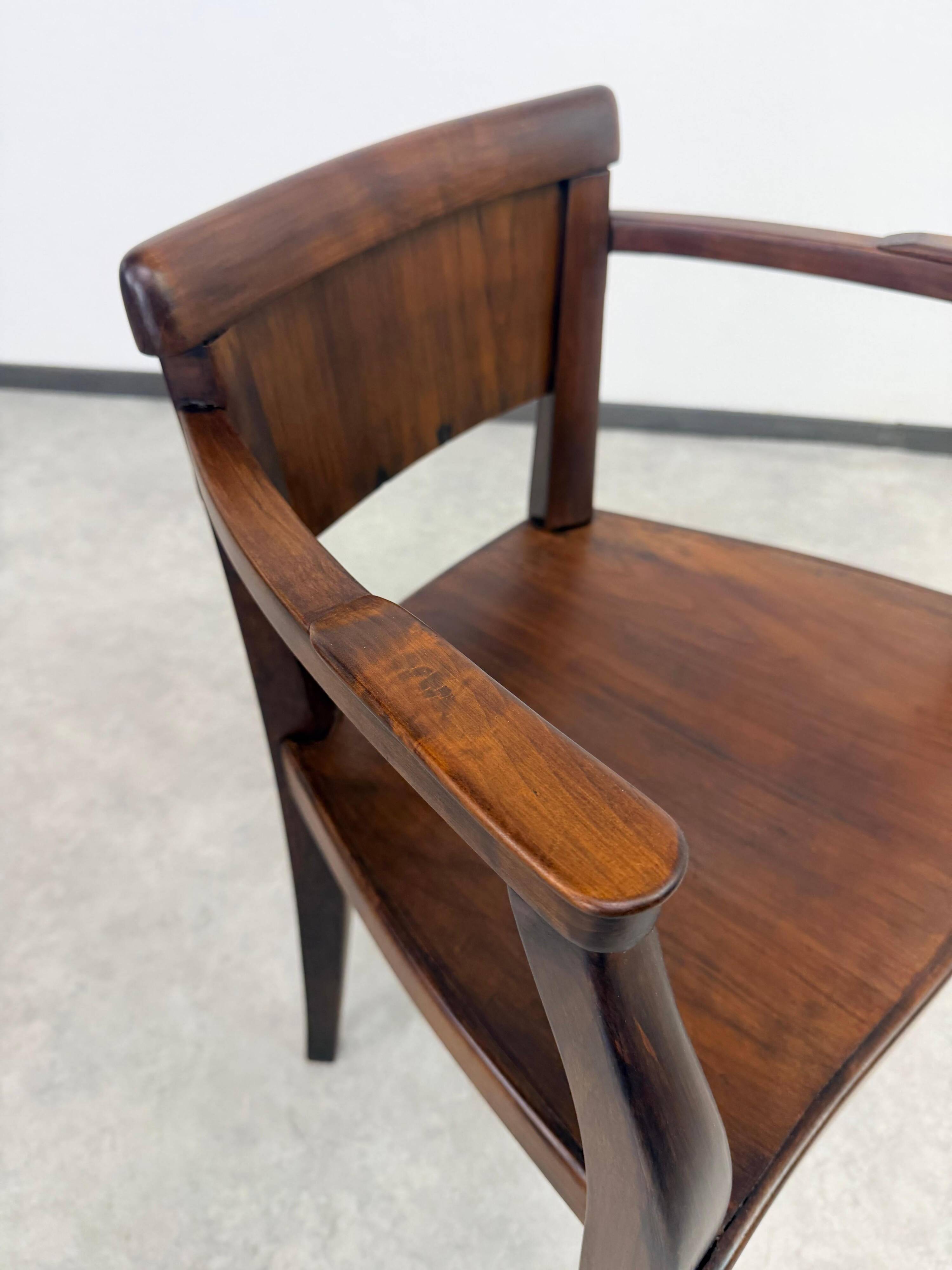 Set of 4 Art Deco armchairs