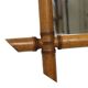 French Wooden Mirror, Faux Bamboo Chinoiserie, 57x47cm