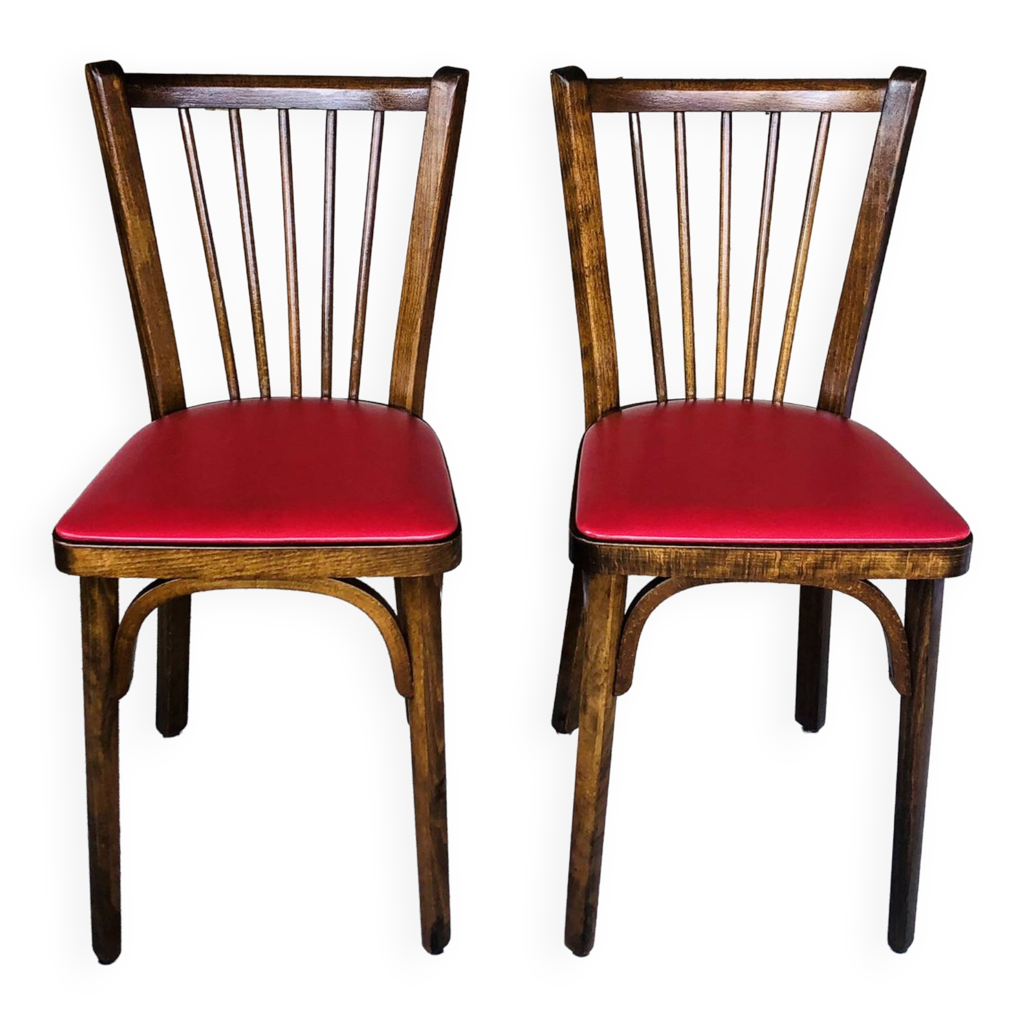 Pair of bistro chairs model # 153 by Baumann, circa 50/60