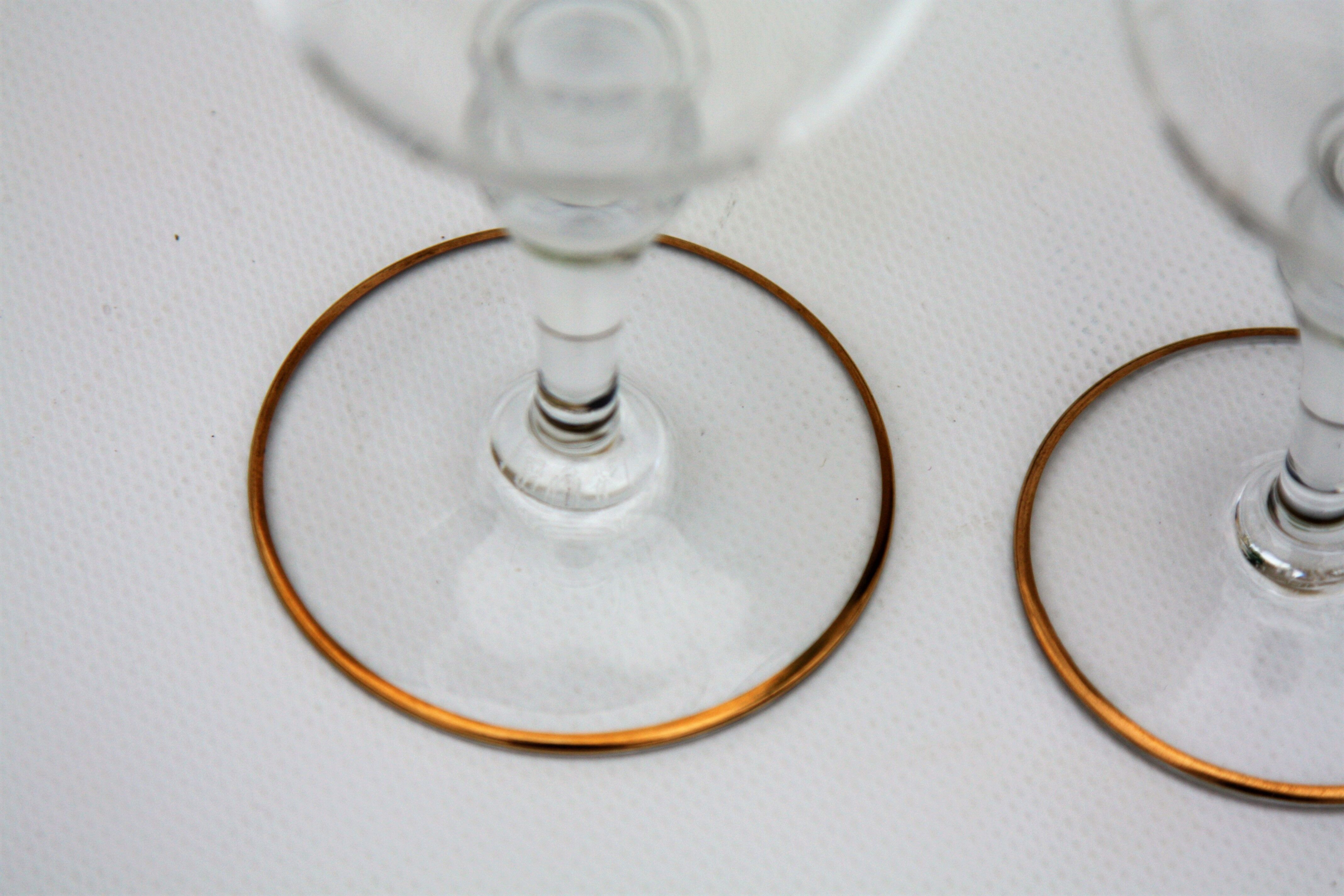 Pair of baccarat crystal glasses model mahora