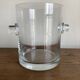 Modernist crystal vase ringing 1970