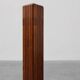 Art Deco oak and red marble pedestal or side table, France 1920s