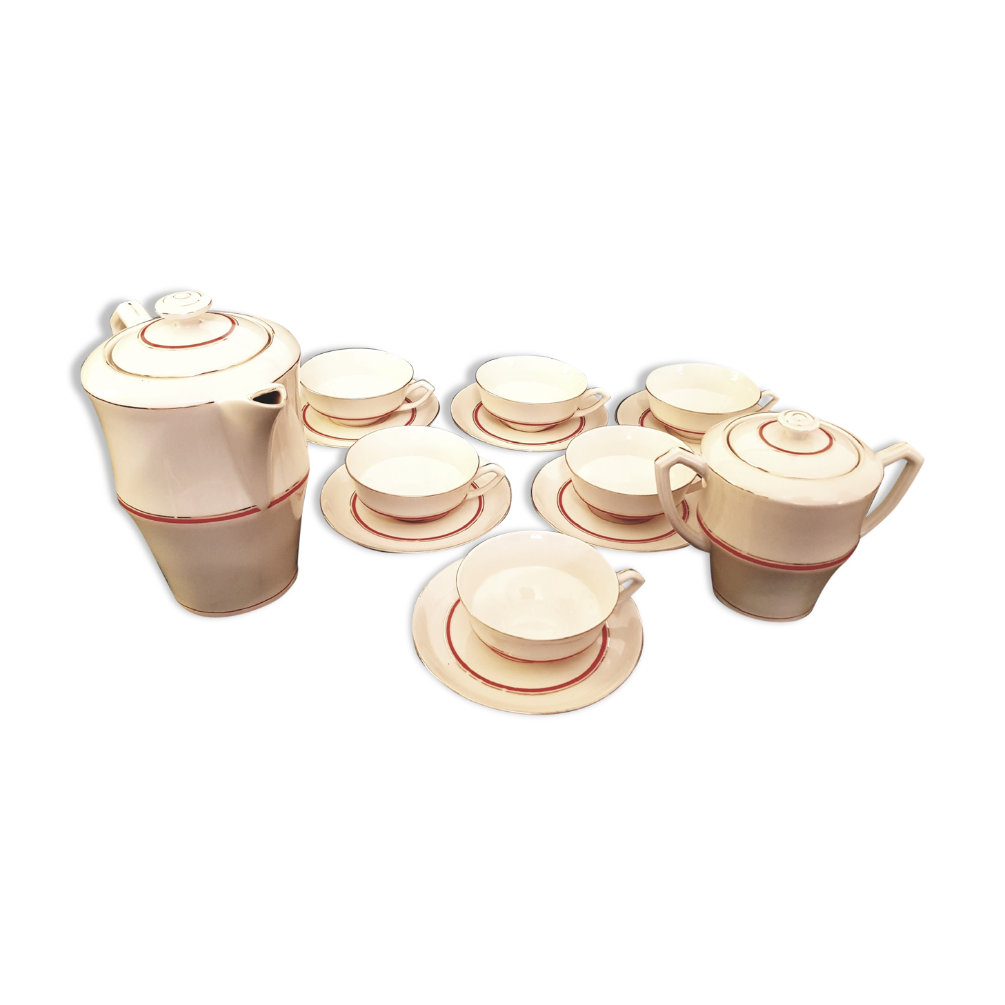 Service à café en porcelaine