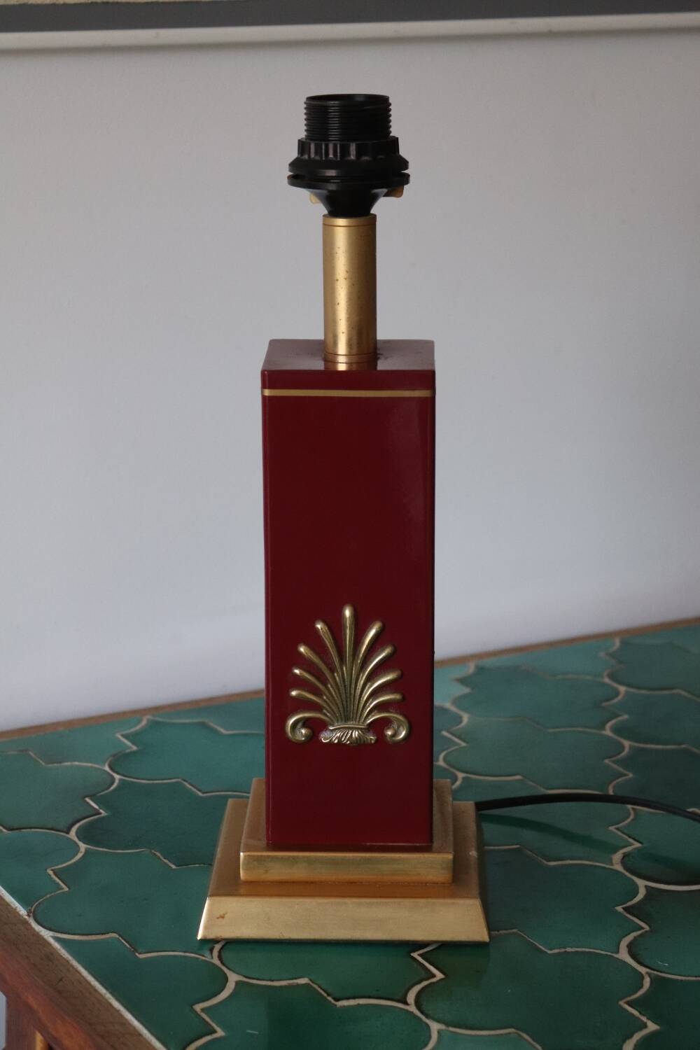 Unilux vintage red lamp base