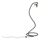 Rare Serpente floor lamp by Valenti, Italy 1970s