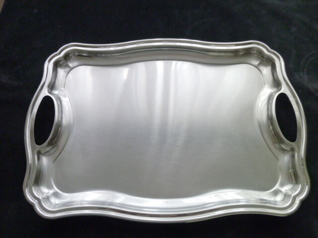 Stainless steel serving tray 30.5 x 43.5 cm
