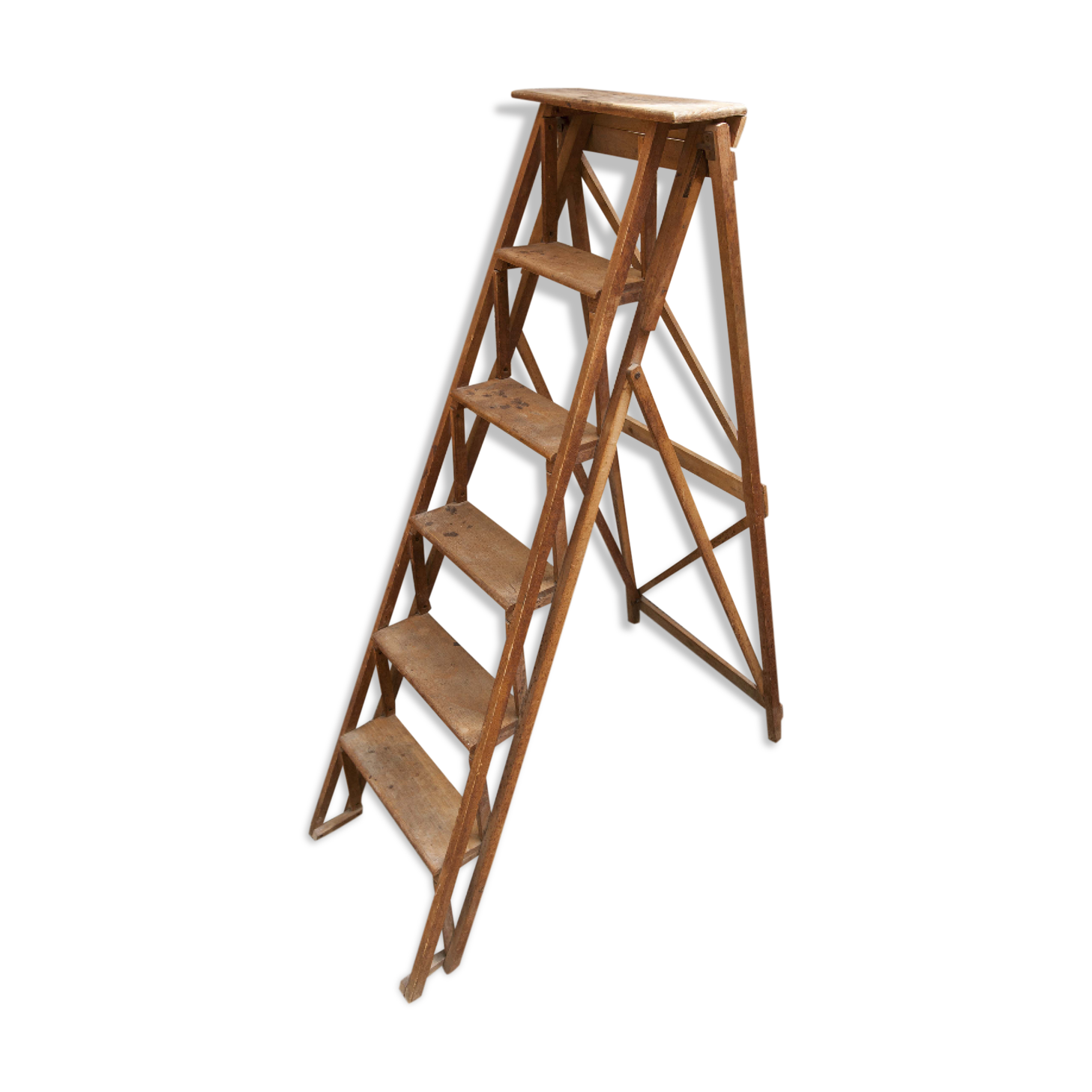 Painter 50s wooden stepladder